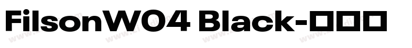 FilsonW04 Black字体转换